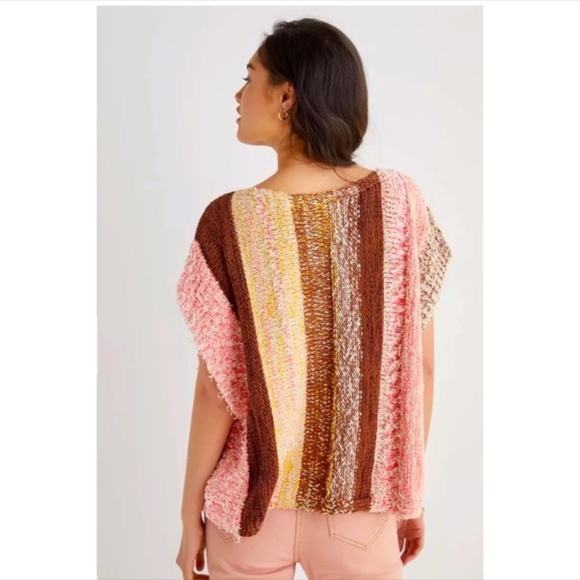 Anthropologie NWT Poncho Sweater Top 64% Cotton Size S. - Picture 3 of 8
